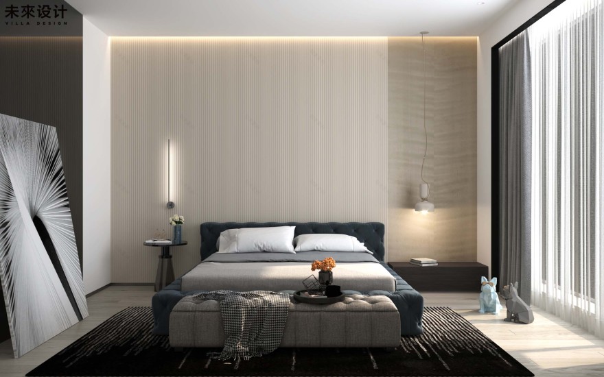 苏州湾景苑 | 未来设计打造 600㎡平层豪宅,诠释返璞归真的美学-25