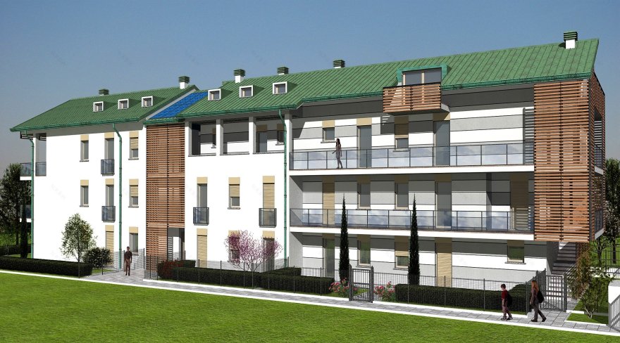 意大利 Bernareggio 三层公寓建筑-0