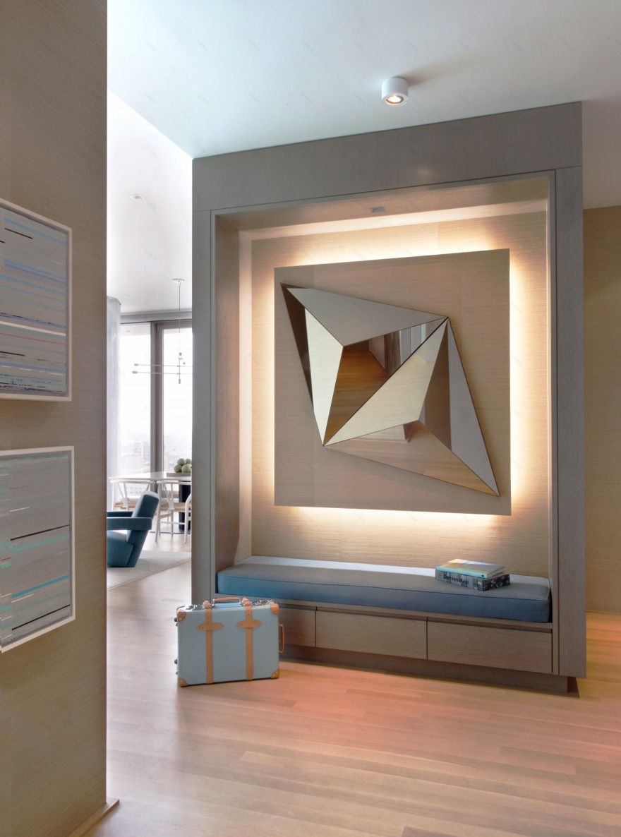 曼哈顿“Jenga 大楼”的温馨家庭公寓设计-2