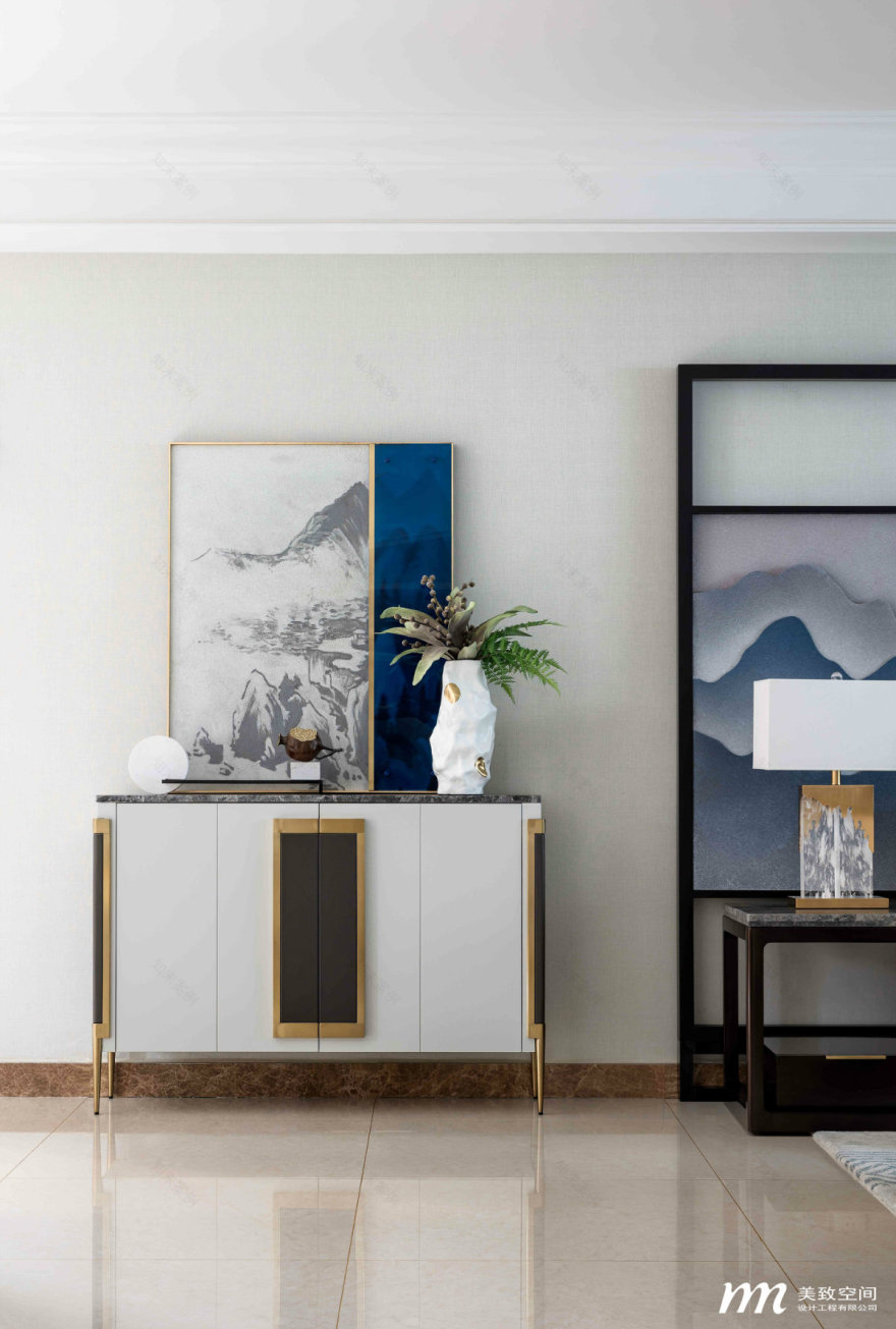 焦作恒大翡翠华庭新中式家居设计丨中国焦作丨美致空间-4
