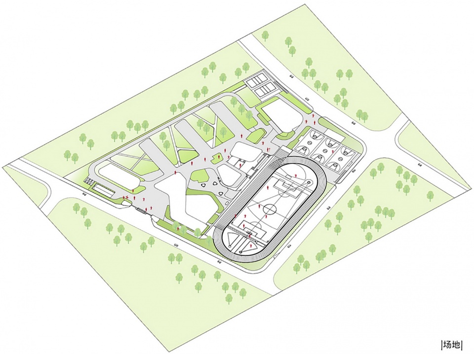 浙江大学教育学院附属中学/漂浮的立体校园-13