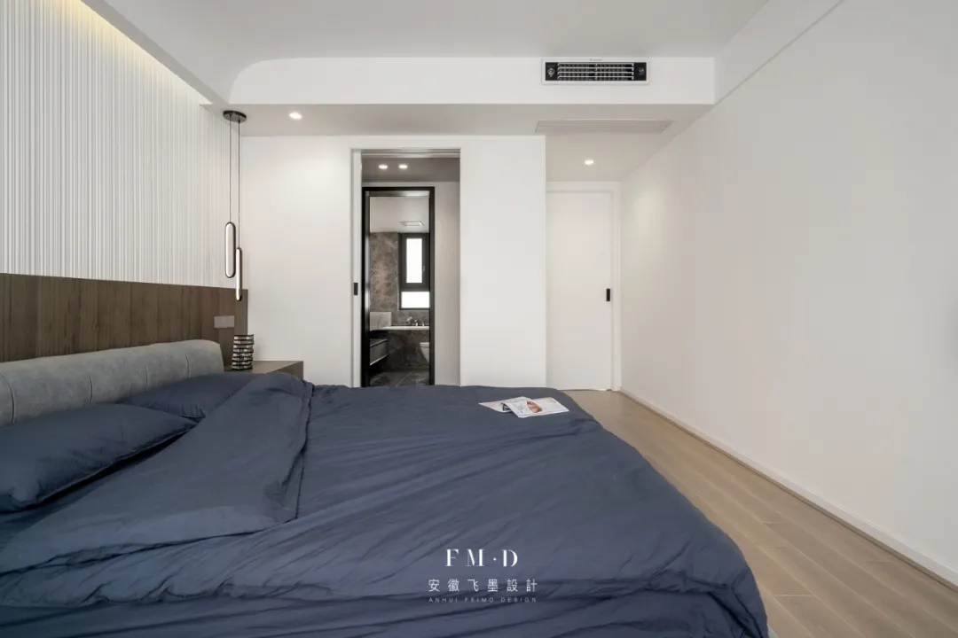 飞墨新作 || 160㎡质感婚房设计，四室改两室拓展空间功能性，造就最美生活！-23