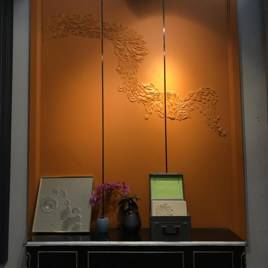 皮雕工艺在室内墙面设计中的应用-39