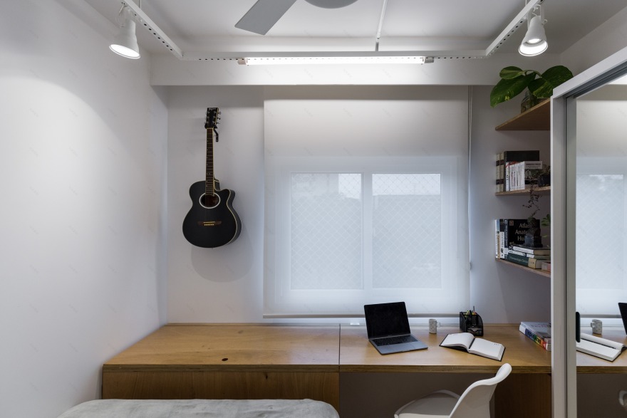 黑白灰的简约之家 | 巴西公寓设计案例-26