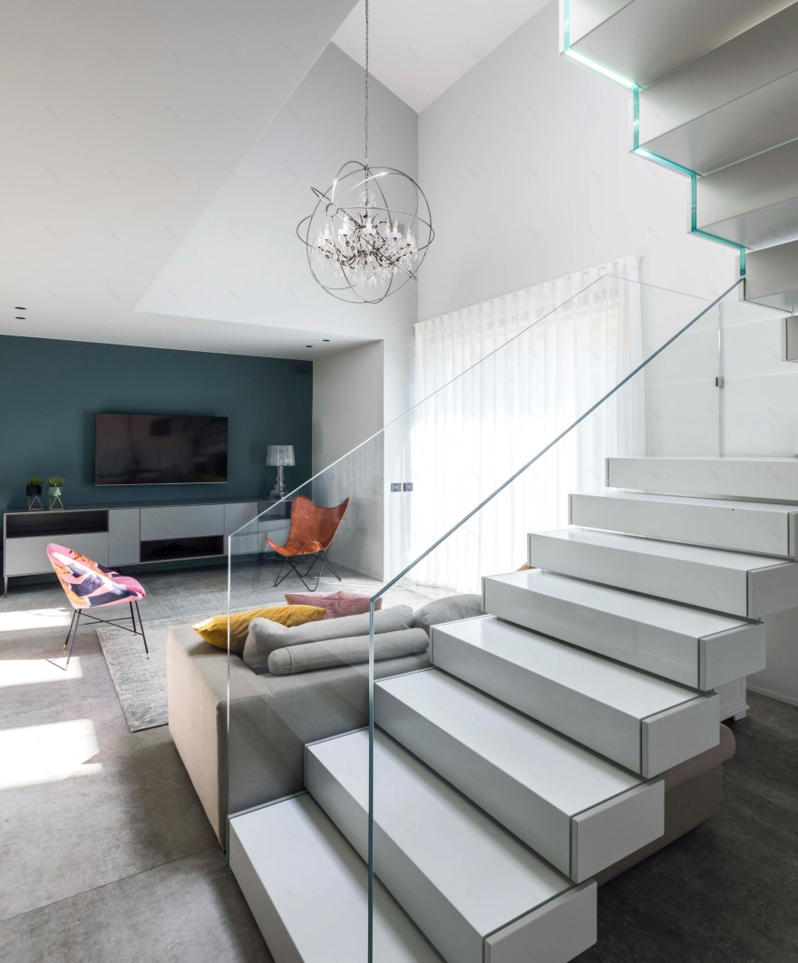 极简奢华公寓设计,柔和曲线与古董图纹的完美结合-1