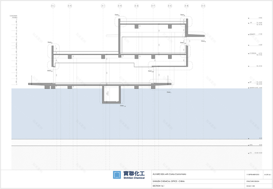 水之舞 · 实联化工办公楼设计丨中国淮安丨阿尔瓦罗·西扎与卡洛斯·卡斯塔涅拉-142