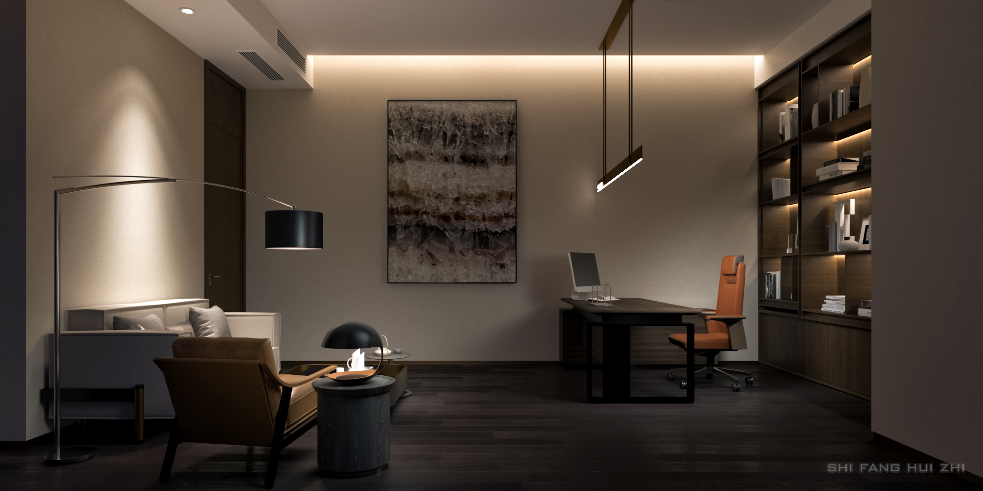 现代办公空间表现-12