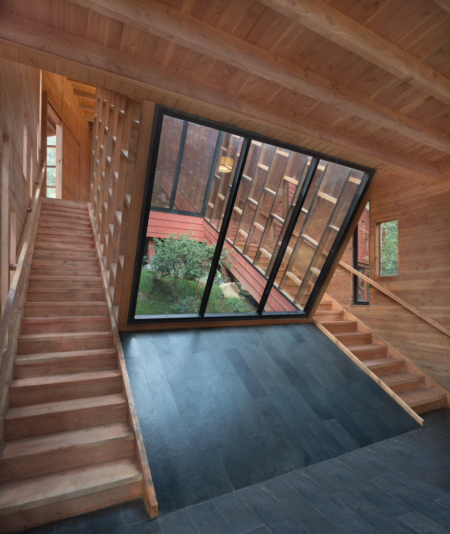 融入森林的日光别墅-0