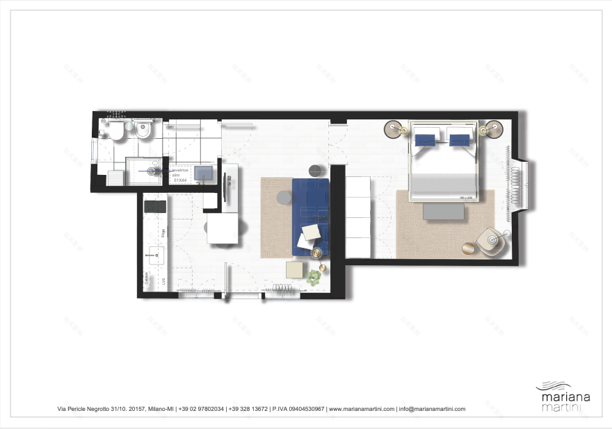 米兰中心热带风情公寓设计-7