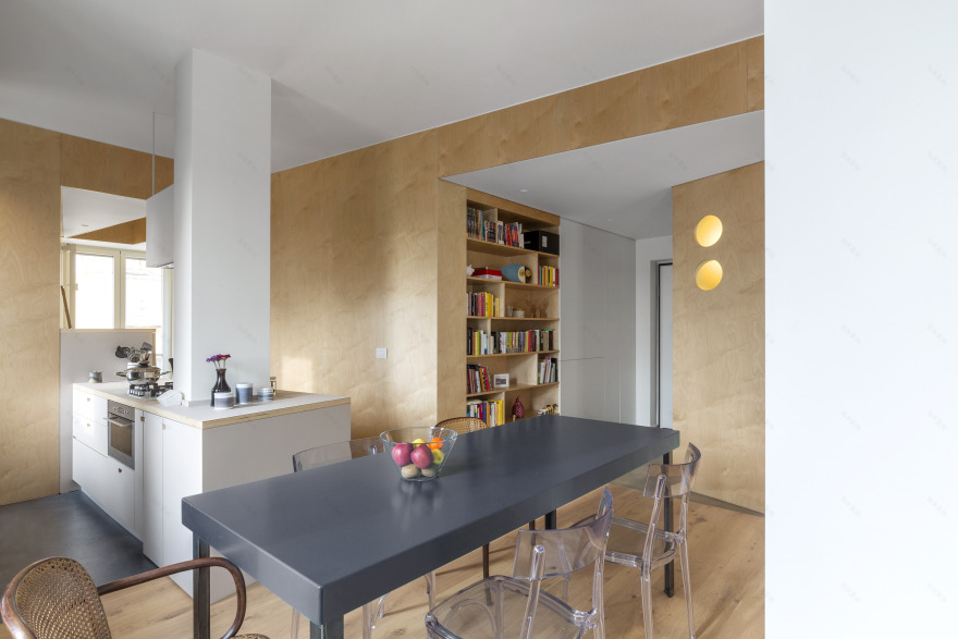 意式轻盈木质气球框架公寓-5