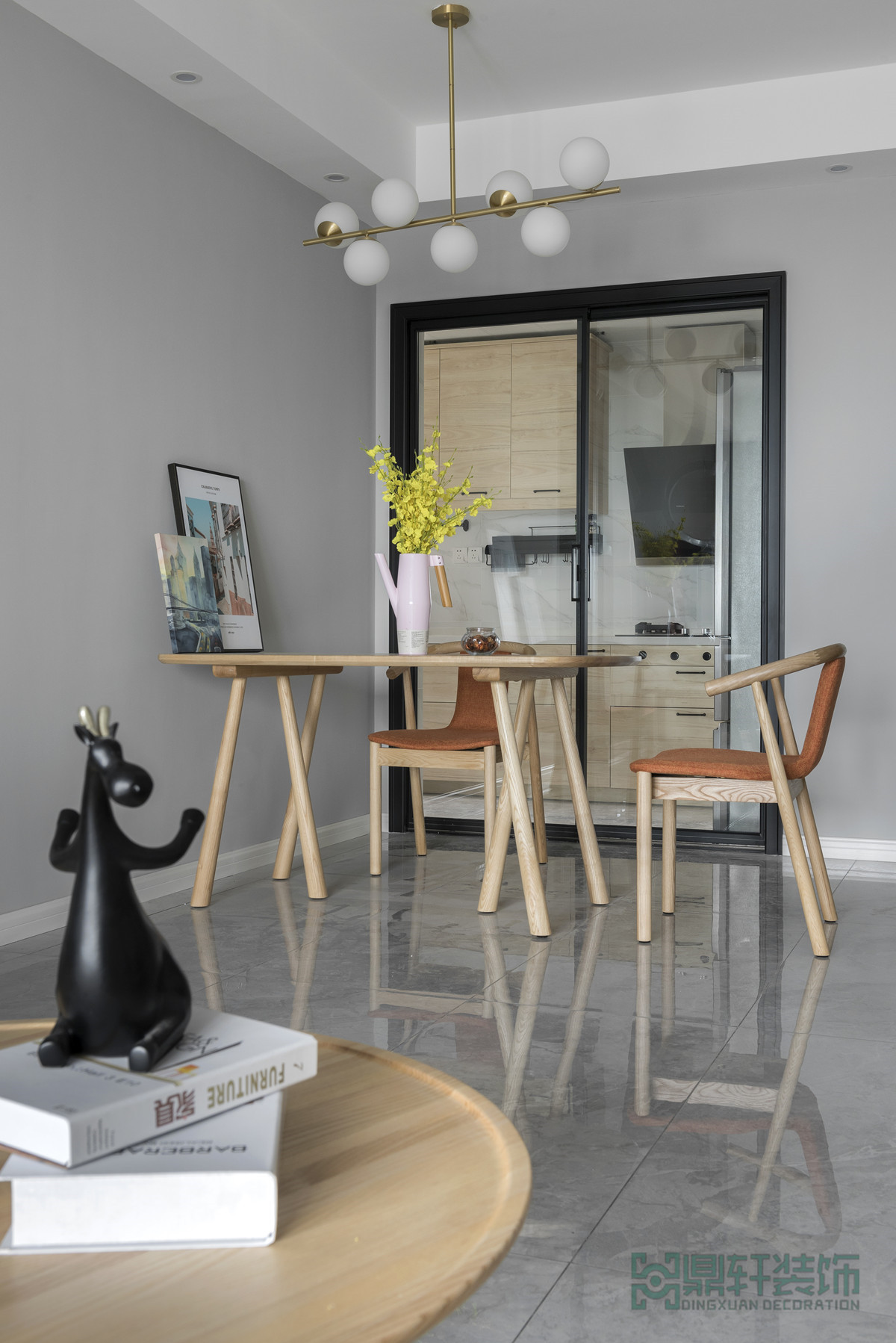 重庆鼎轩装饰 | 浅灰北欧+木制风格（金科天元道）-12