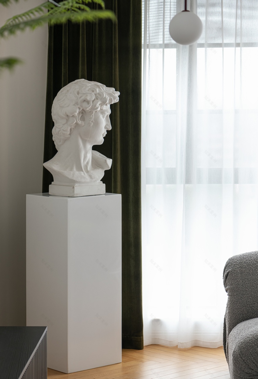 治愈系简法式风格住宅设计丨中国成都丨观白设计-33