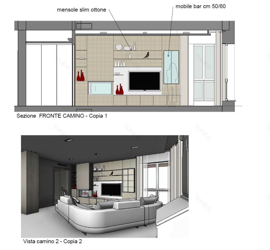 米兰双层公寓现代翻新,结构改造与复古元素完美融合-6