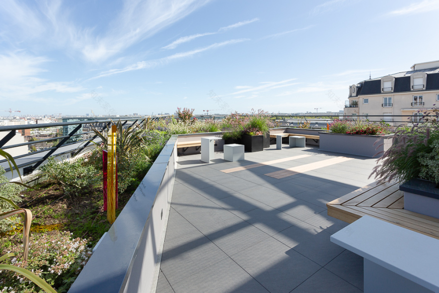 重塑露台空间,打造办公室绿色休闲区-7