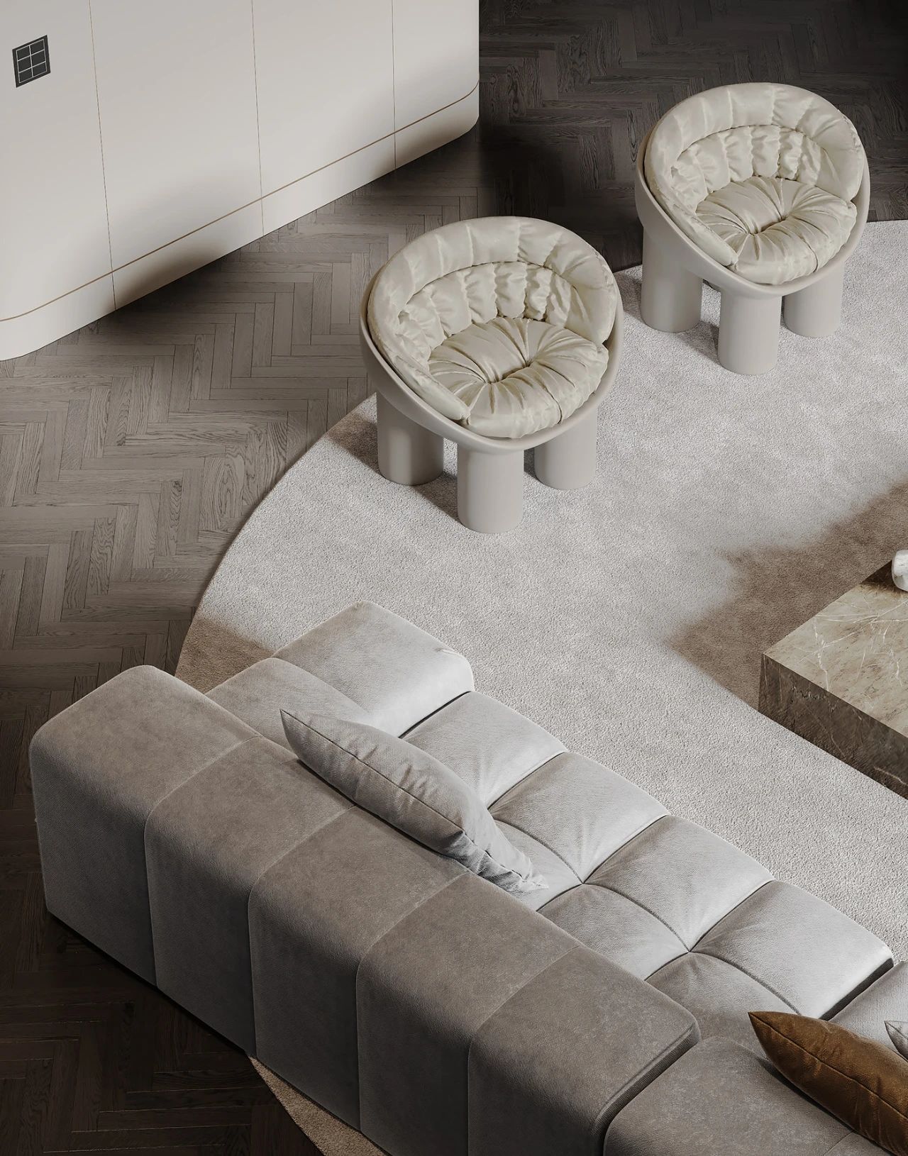 莫斯科顶层复式豪宅,现代风格演绎温馨高级生活-6