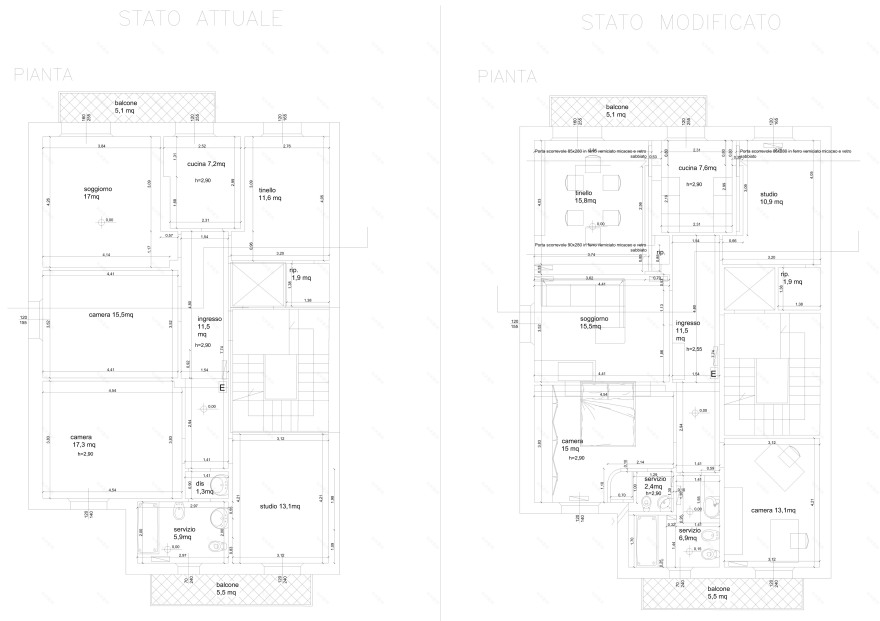 意大利皮萨公寓科技翻新,原木风格打造宜居空间-8