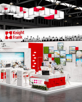 Anita Protsan丨展厅丨Exhibition stand ''Knight Frank''