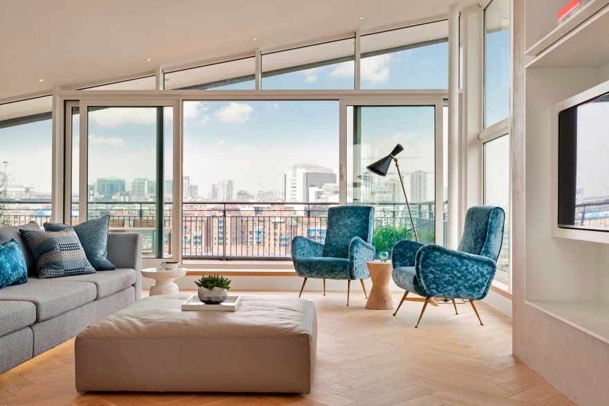 伦敦 BERMONDSEY WALL 二层复式公寓,FORMstudio 打造惊艳河畔景观空间-2