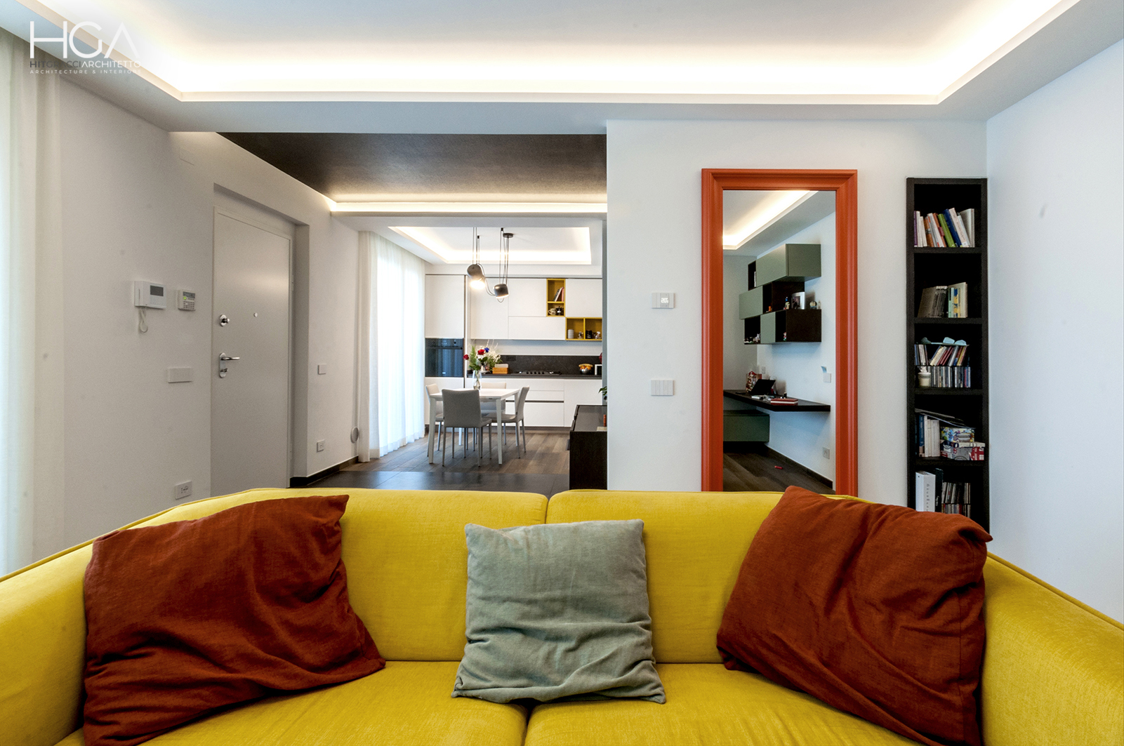 新旧融合,开放式公寓设计展现空间魔法-10