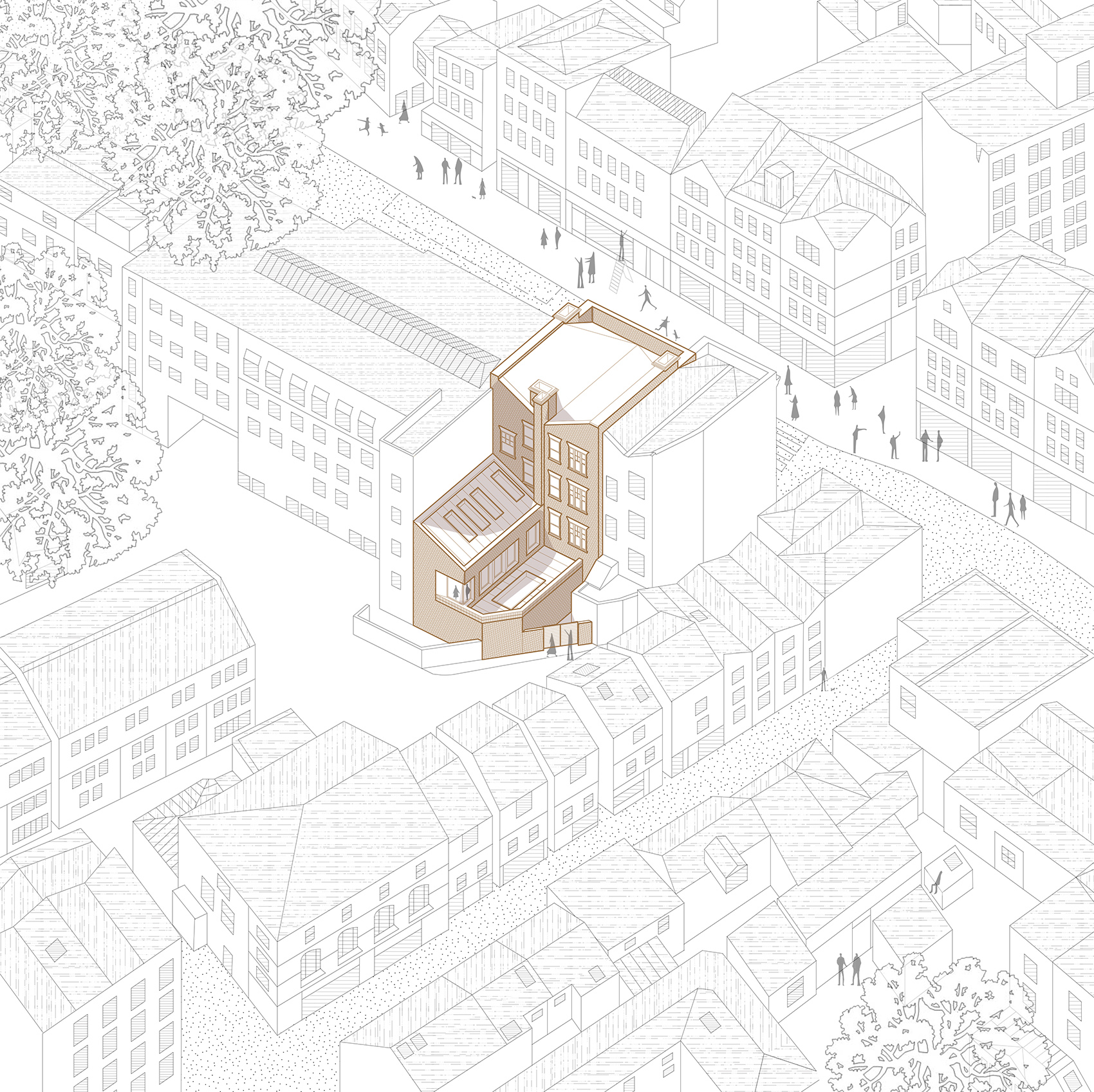 汉普斯特德 Bird in Hand 住宅综合体改造丨英国伦敦丨Patalab Architecture-9