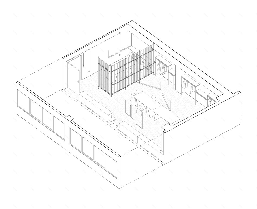 雅典“Artisti Italiani”服装店 | 极简黑白空间的新生-11