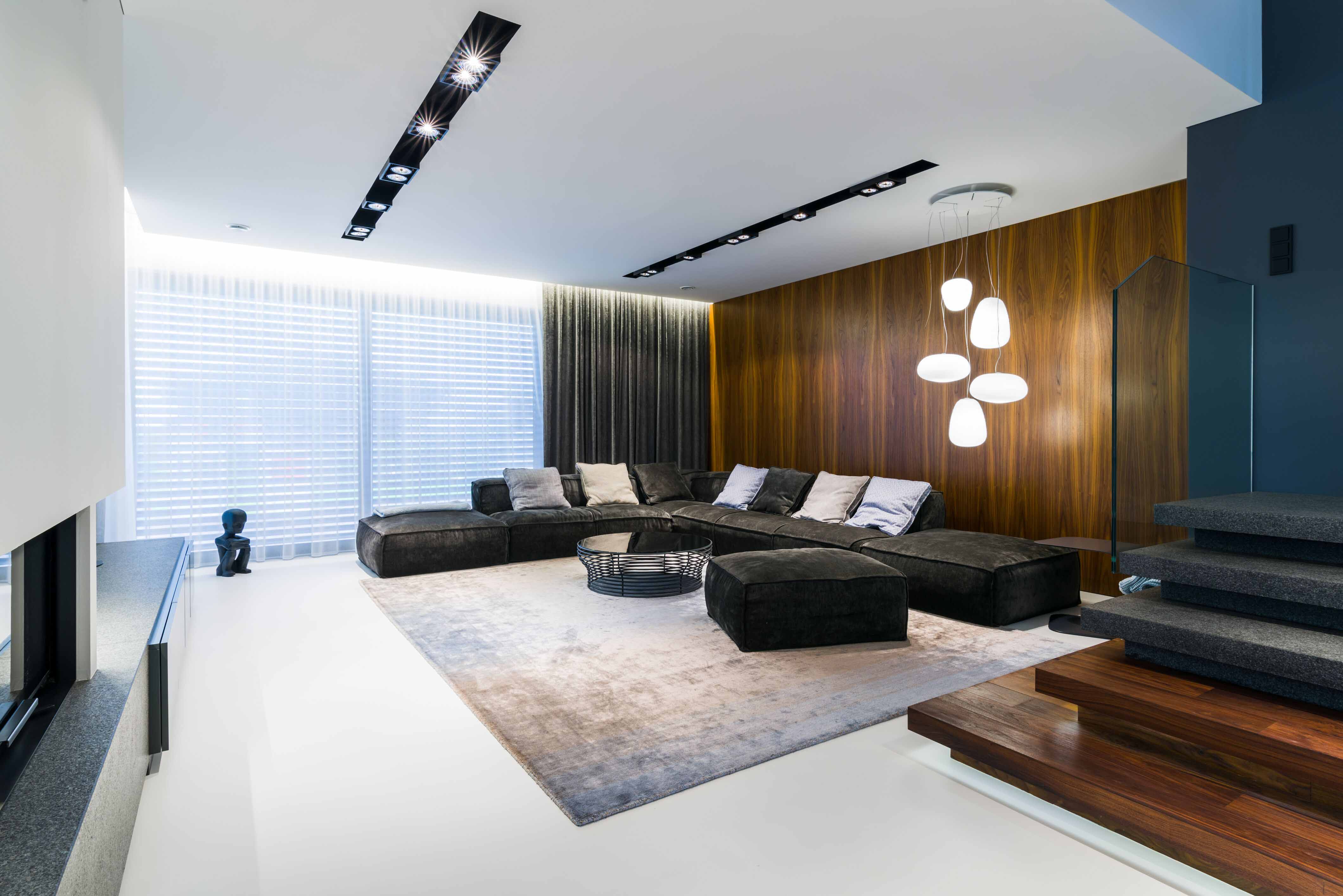 现代对比风格别墅设计-2