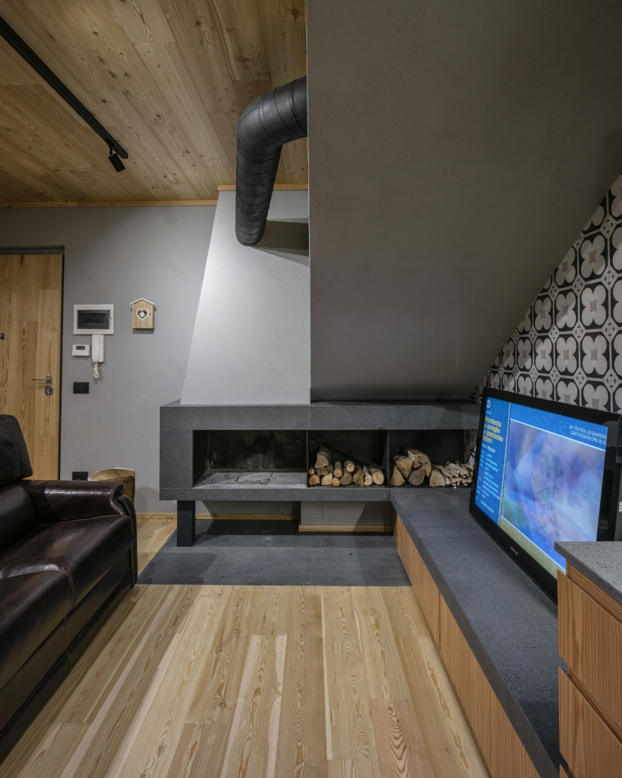 雪山周末小屋的温馨改造-13