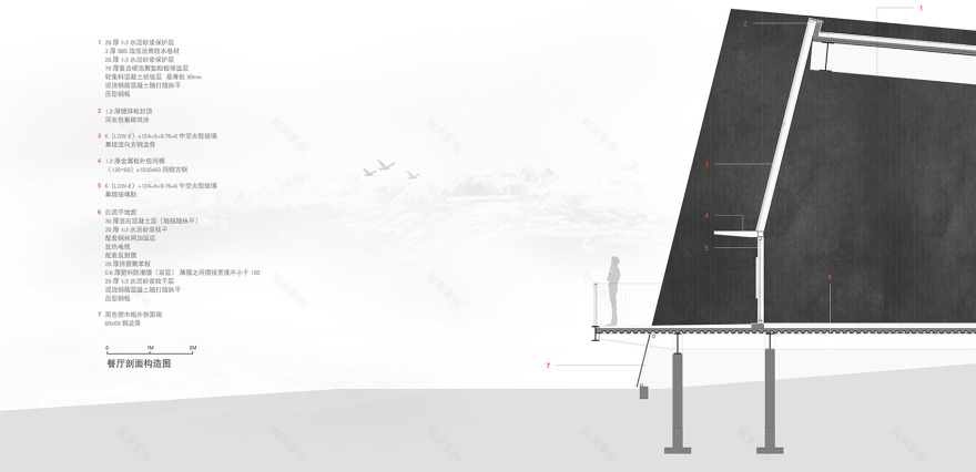 雪山下的神圣黑帐篷——藏地观景平台设计-87