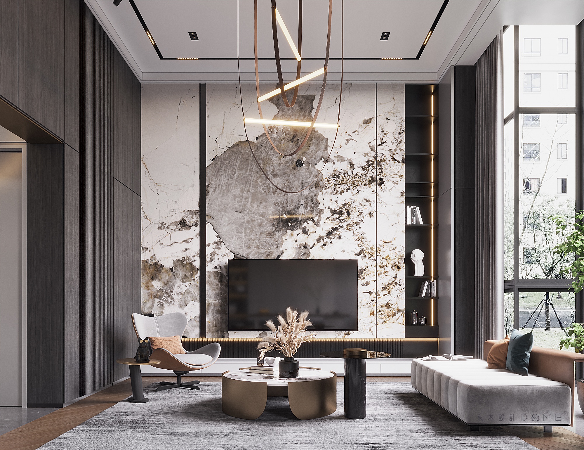 TOMO東木筑造丨别墅丨东木设计 丨 283㎡ 4室2厅，远离喧嚣融入质感生活-2