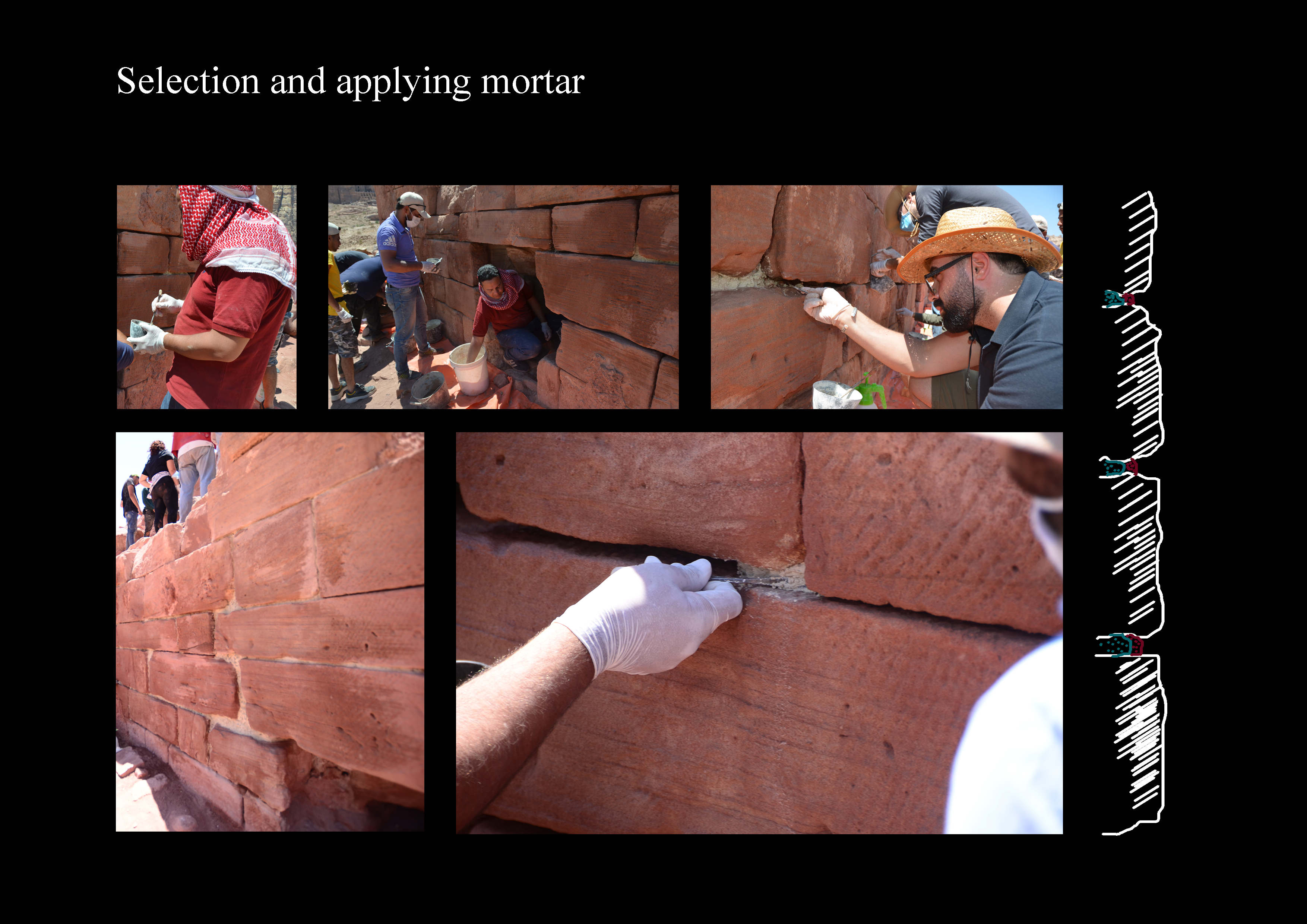 Conservation of Old Nabatian Wall-14