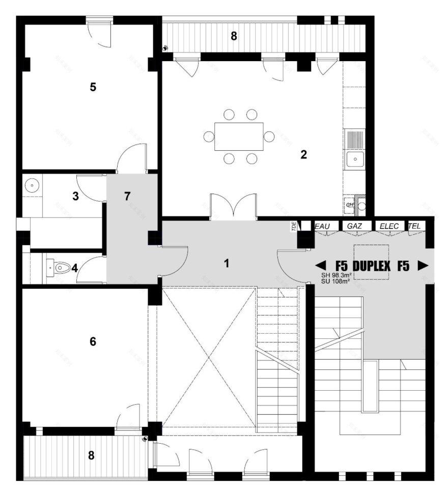 阿尔及利亚公寓建筑,传统文化与现代生活的融合-8