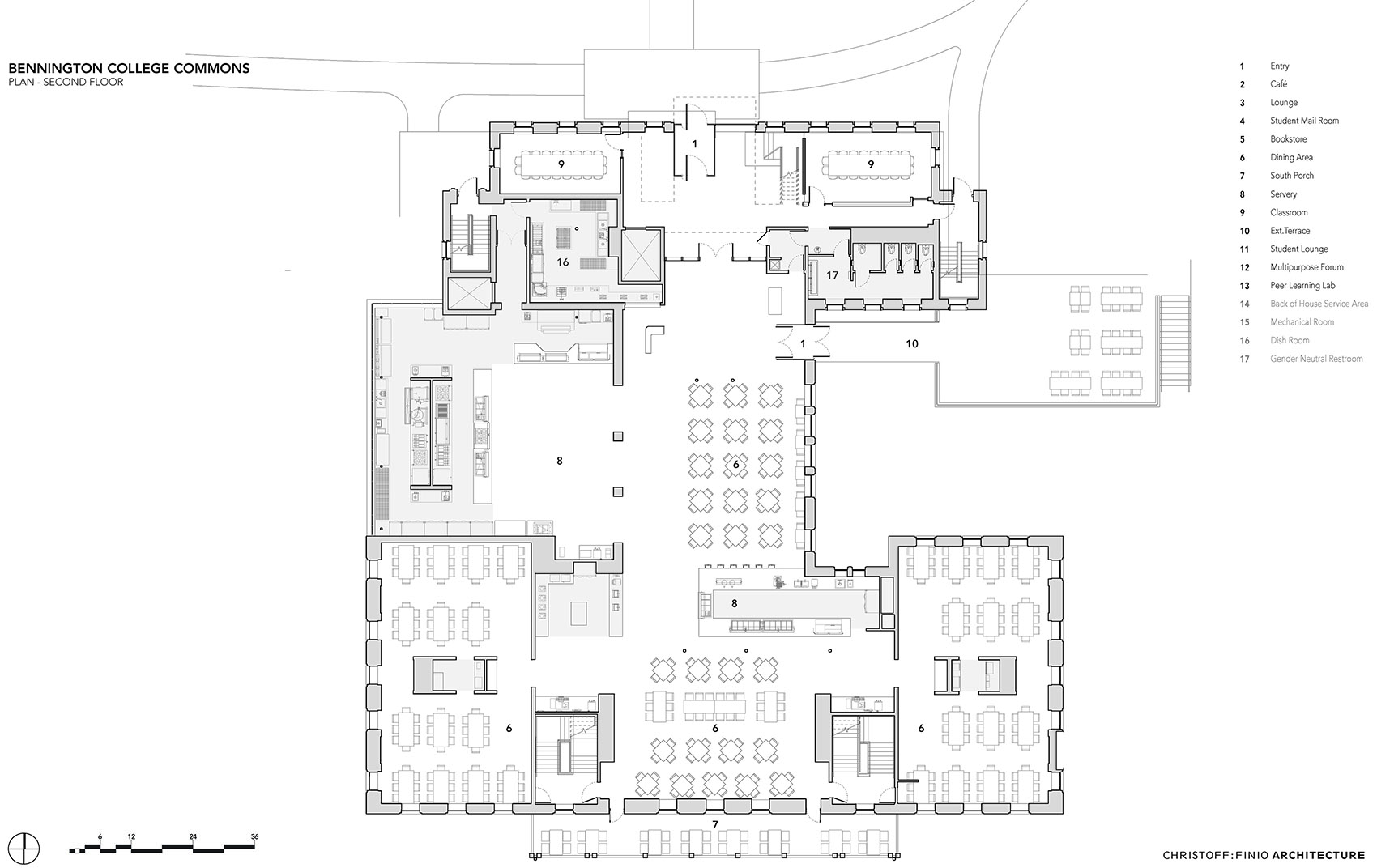 本宁顿学院 Commons 大楼改造 · 现代学术生活中心-53