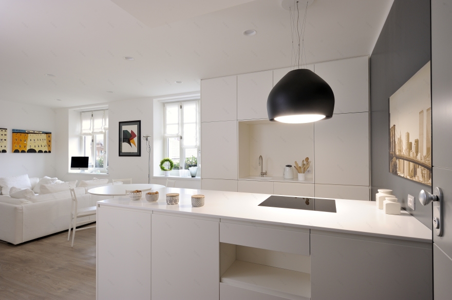 古韵灰色厨房,精致单色家居-0