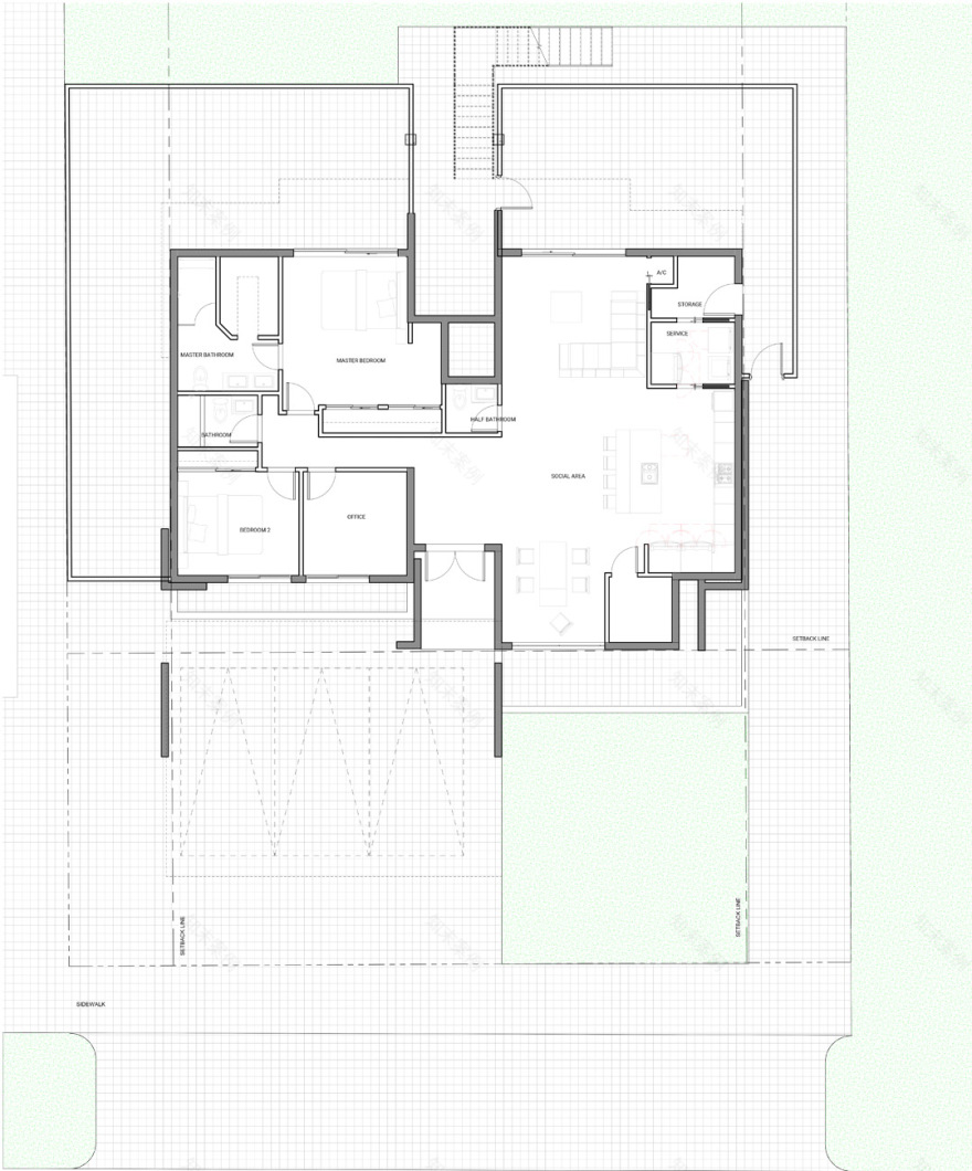 融合户外景观的公寓设计-0