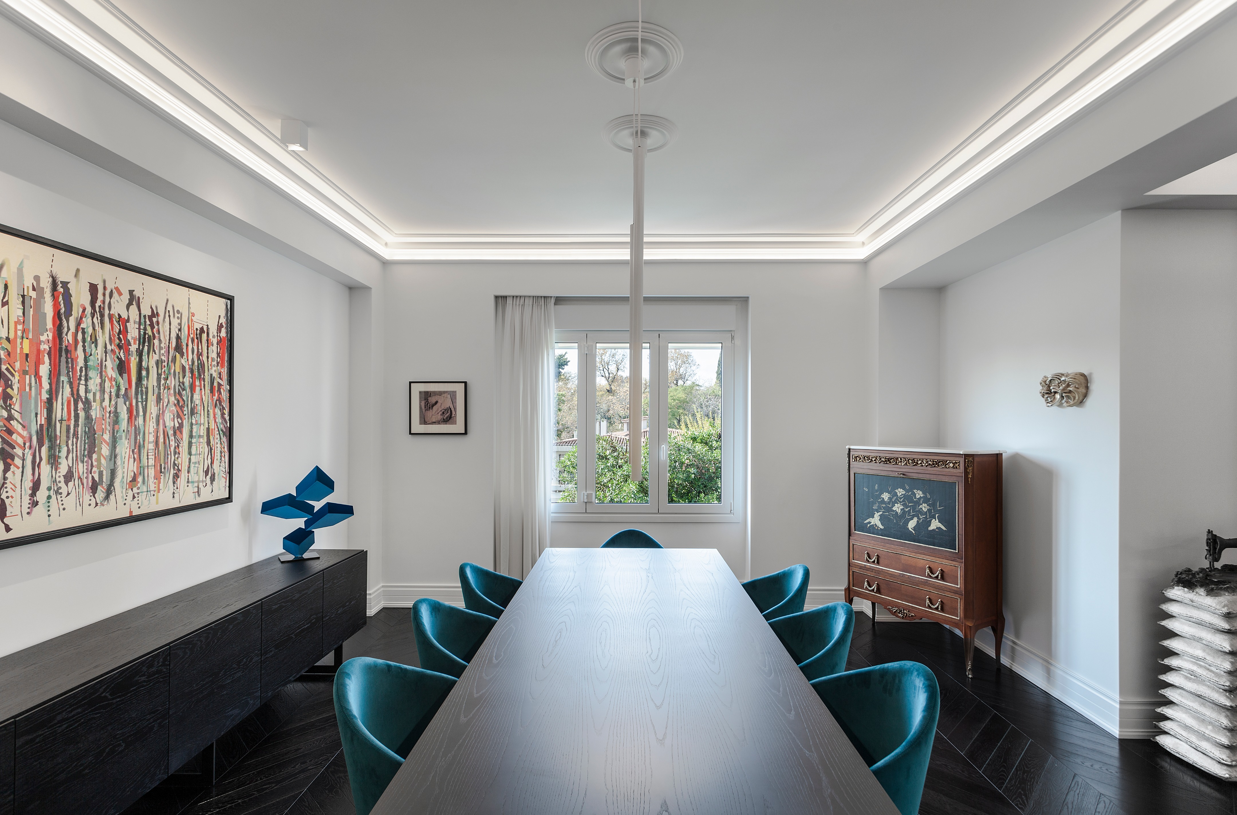 雅典 290 平米翻新公寓，打造经典与现代并融的居家艺术馆-4