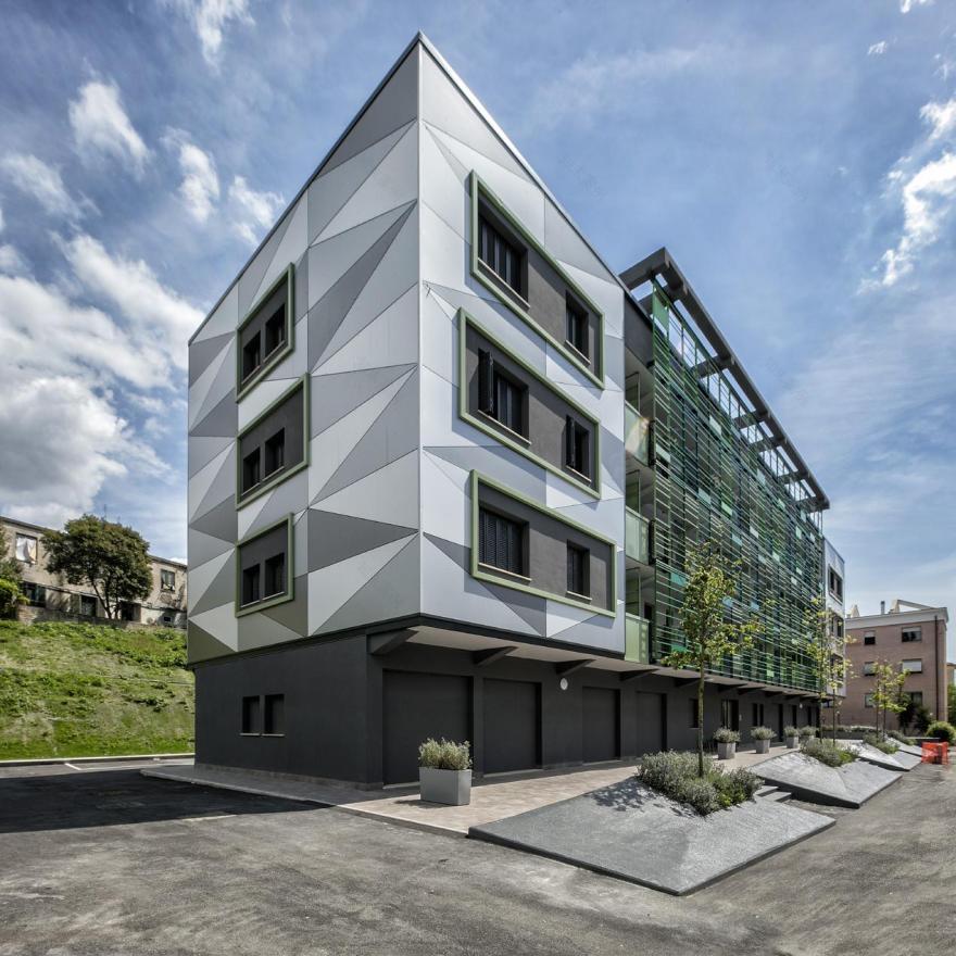 罗马绿色公寓建筑,创新社会住房与自然共生-10
