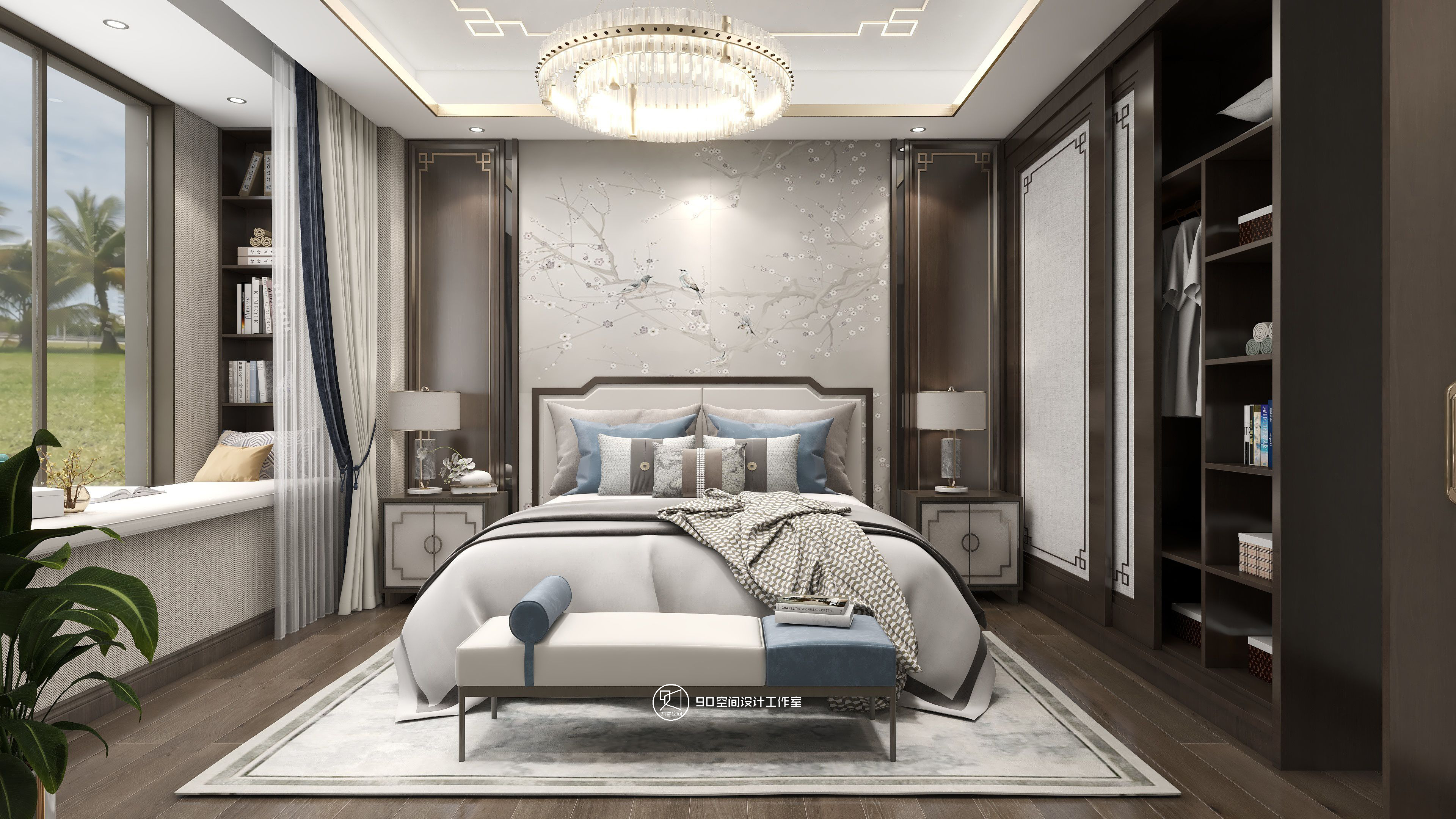 90空间《莫问归期》165平方新中式，回归安静，享受自然本身的恬静！-37