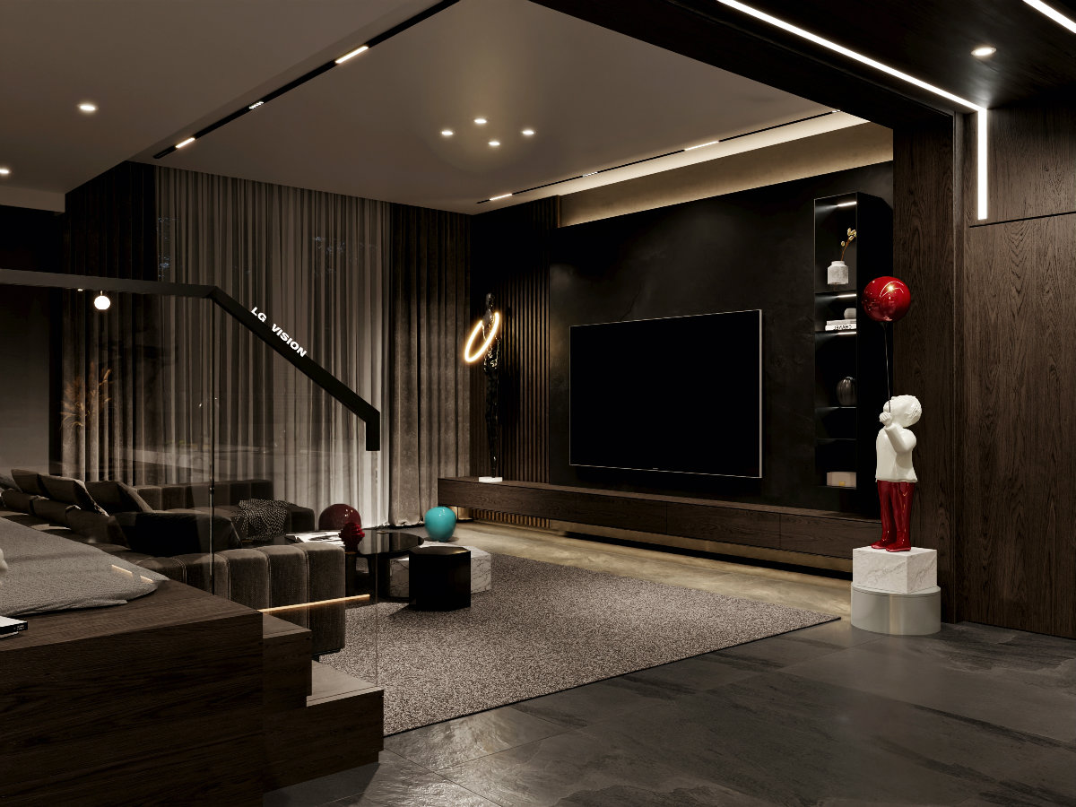 LG VISION - 暗黑系客餐厅-10