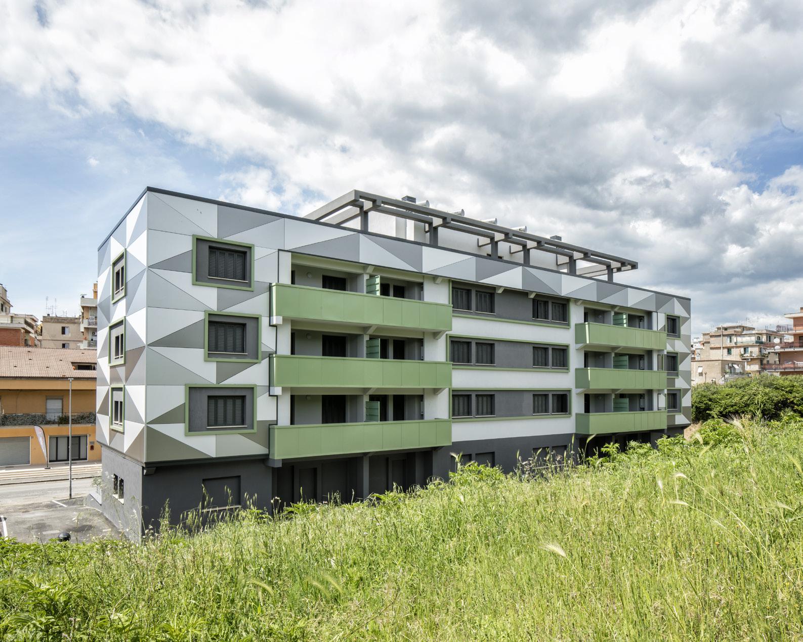 罗马绿色公寓建筑,创新社会住房与自然共生-15