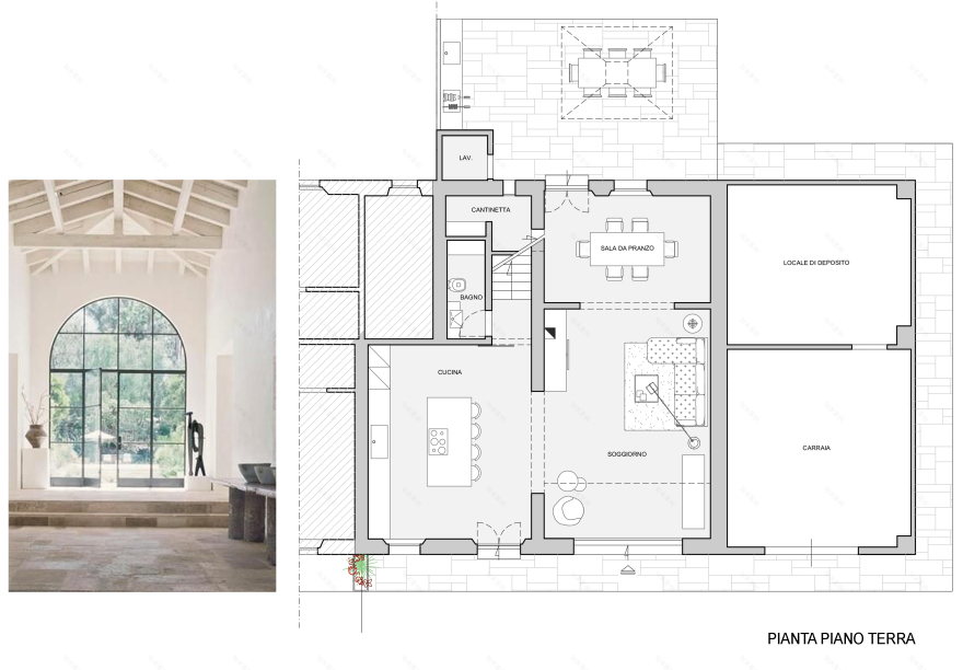 托斯卡纳乡村工业风别墅改造-12