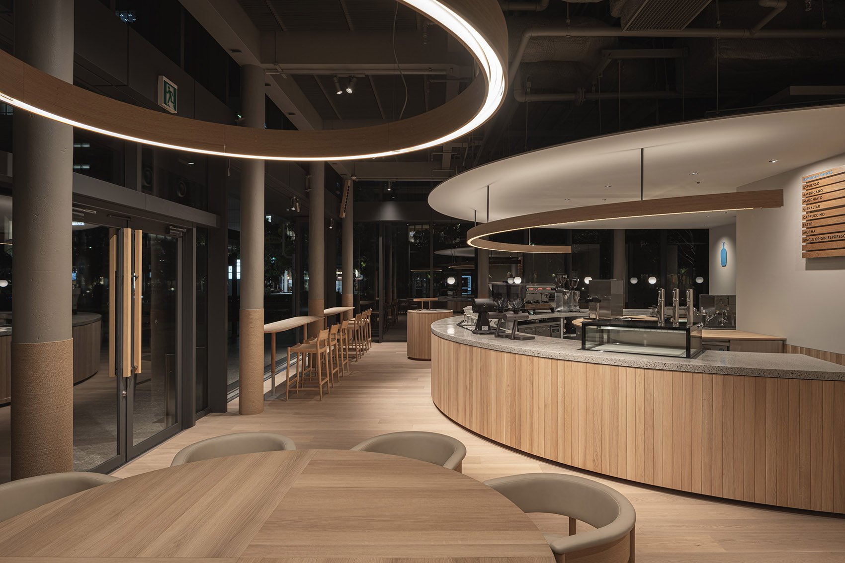 Blue Bottle咖啡港未来店，东京/科技与工艺结合的木制家具-62