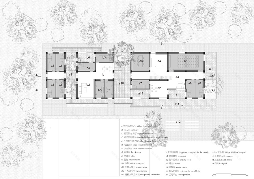 三河村村民活动中心,陕西/乡村里的精神家园-30