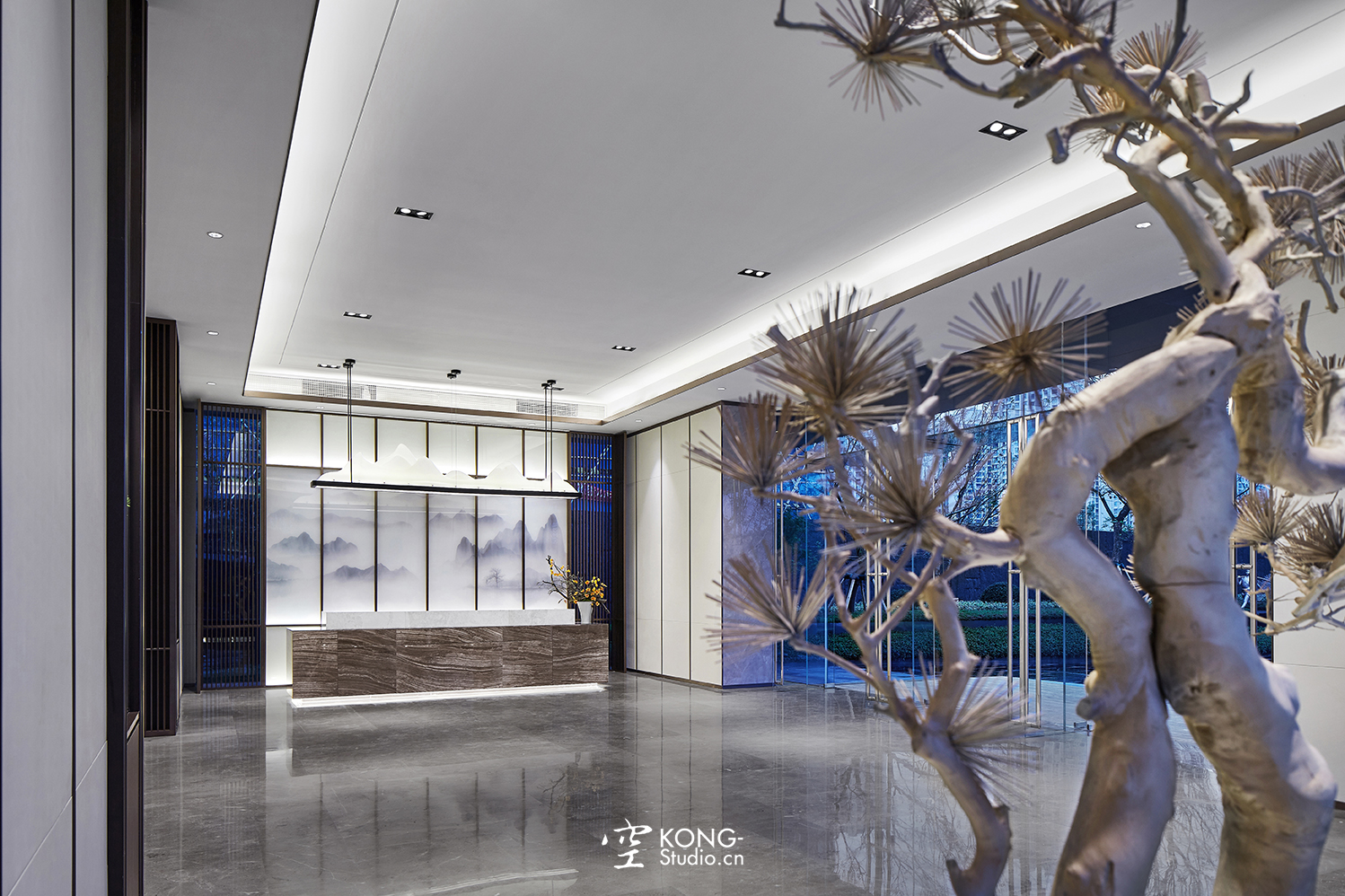 空与间建筑摄影：融创观溪樾销售中心-7