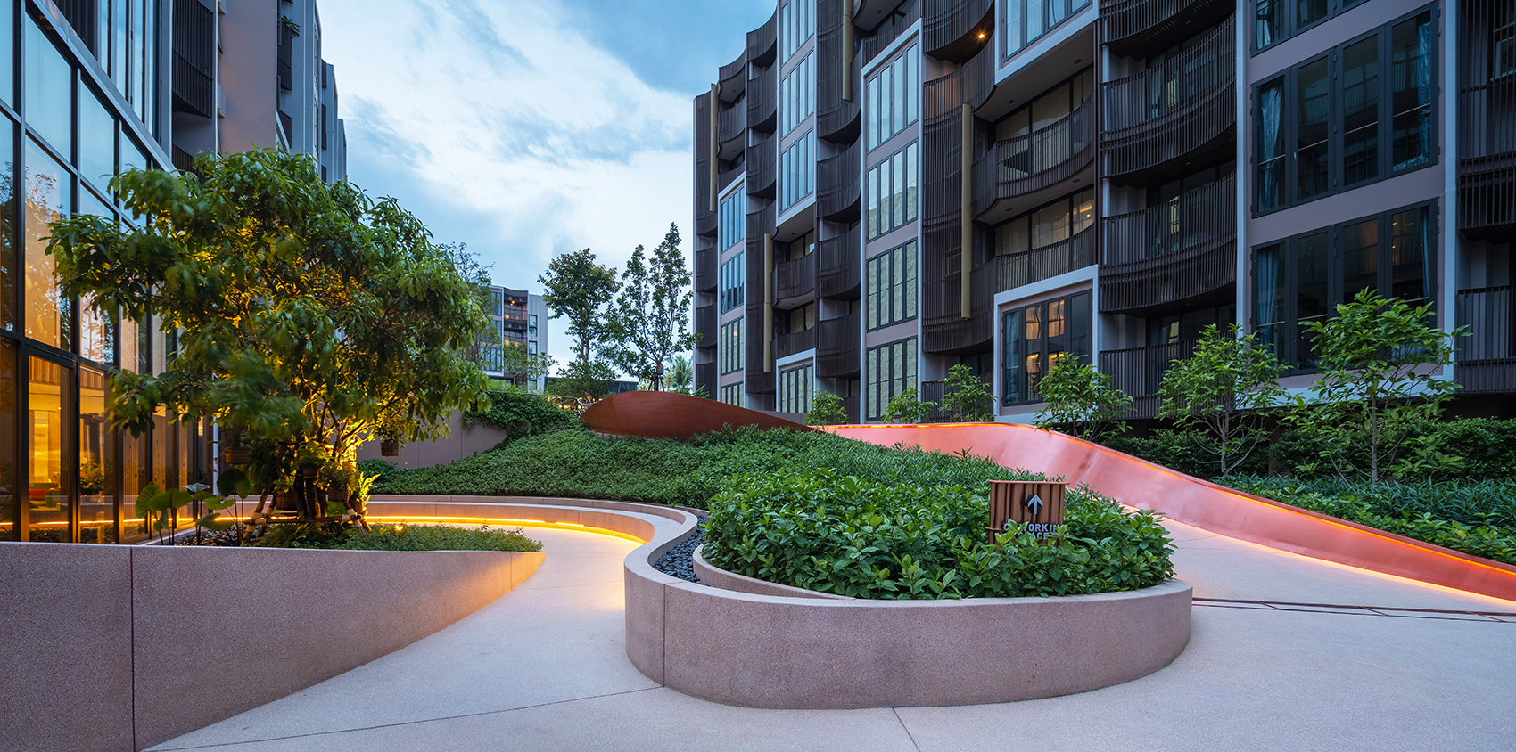 Kawa Haus公寓景观设计，曼谷/结合水景与竹木，倡导“慢生活方式”-7
