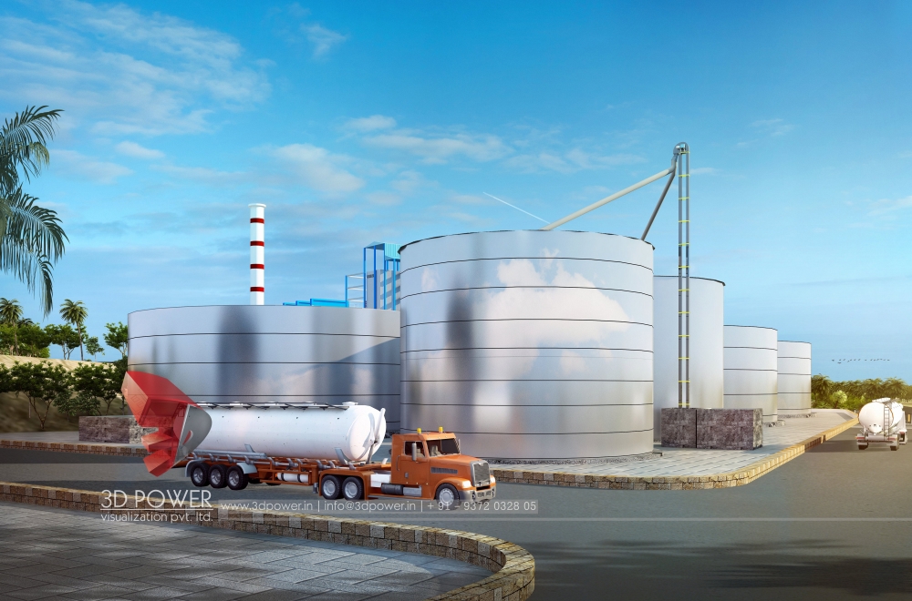 Sugar Factory-Total 3D Rendering for Industrial Project-5