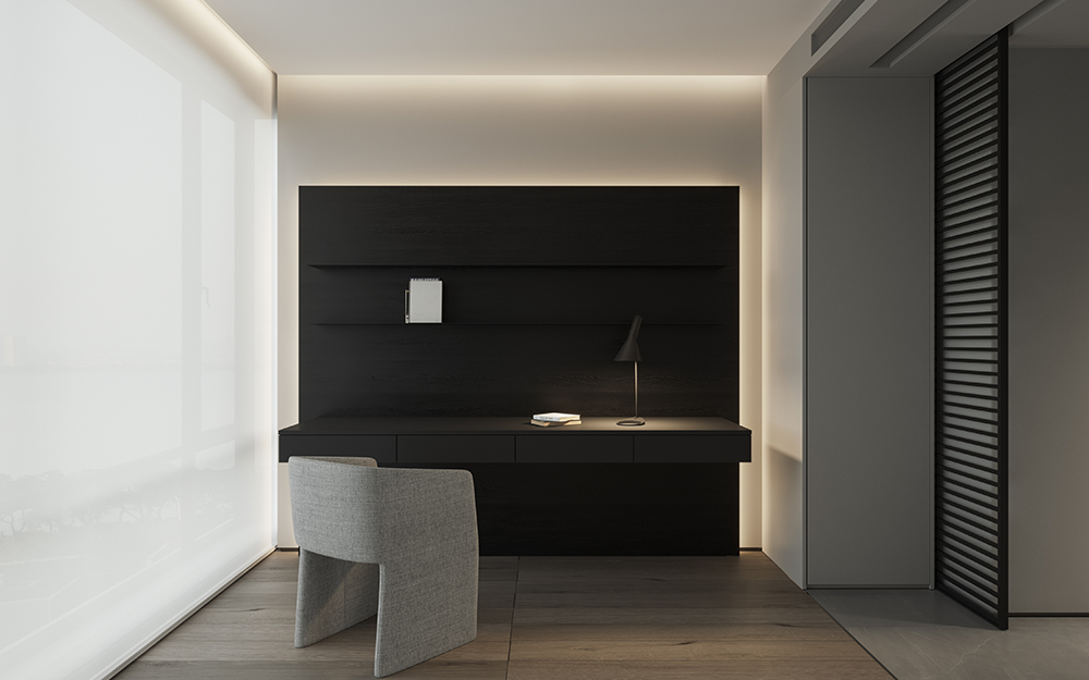 杭州 137㎡精装房重构 | 简约黑白灰,打造品质温馨居所-41