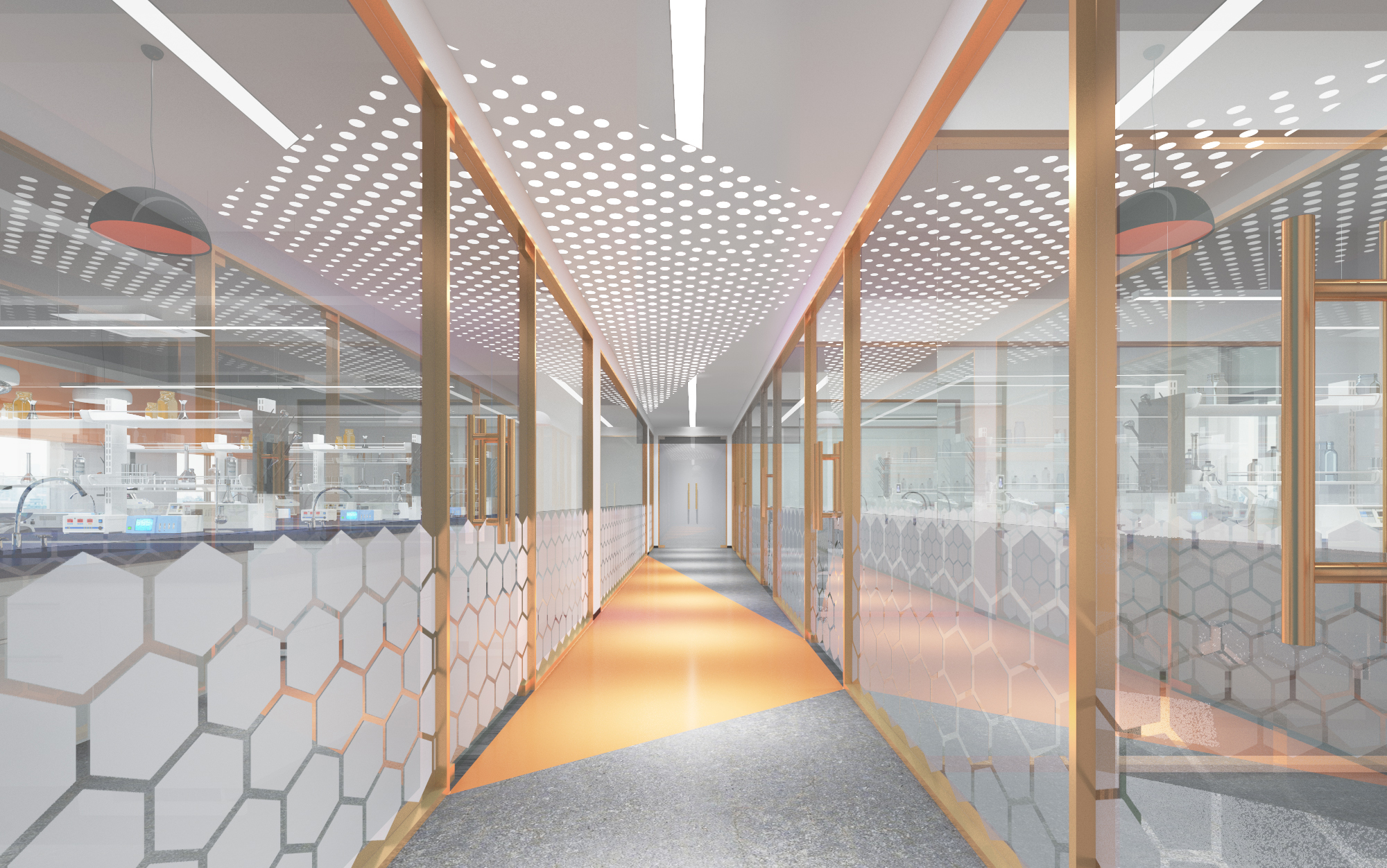 广州华园美妆化妆品研究中心办公室装修设计-5