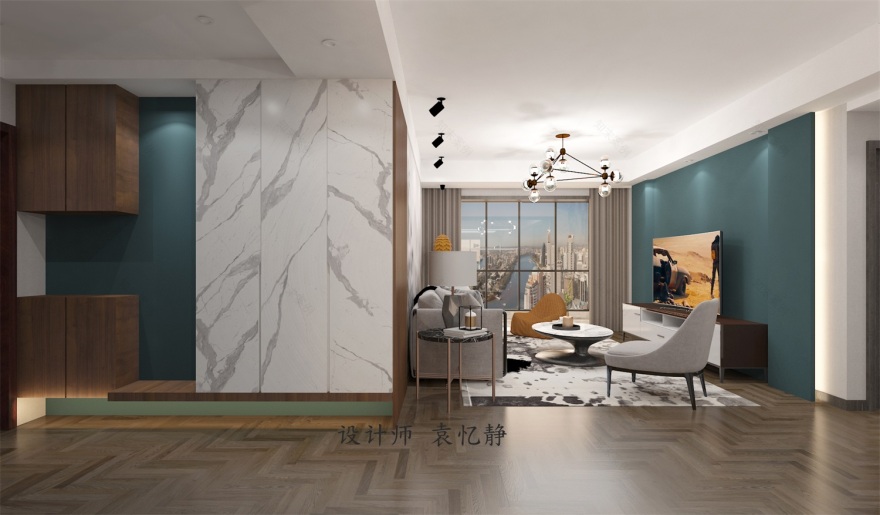 武汉喜瑞都 120 平中性色现代家居设计,温馨舒适-33