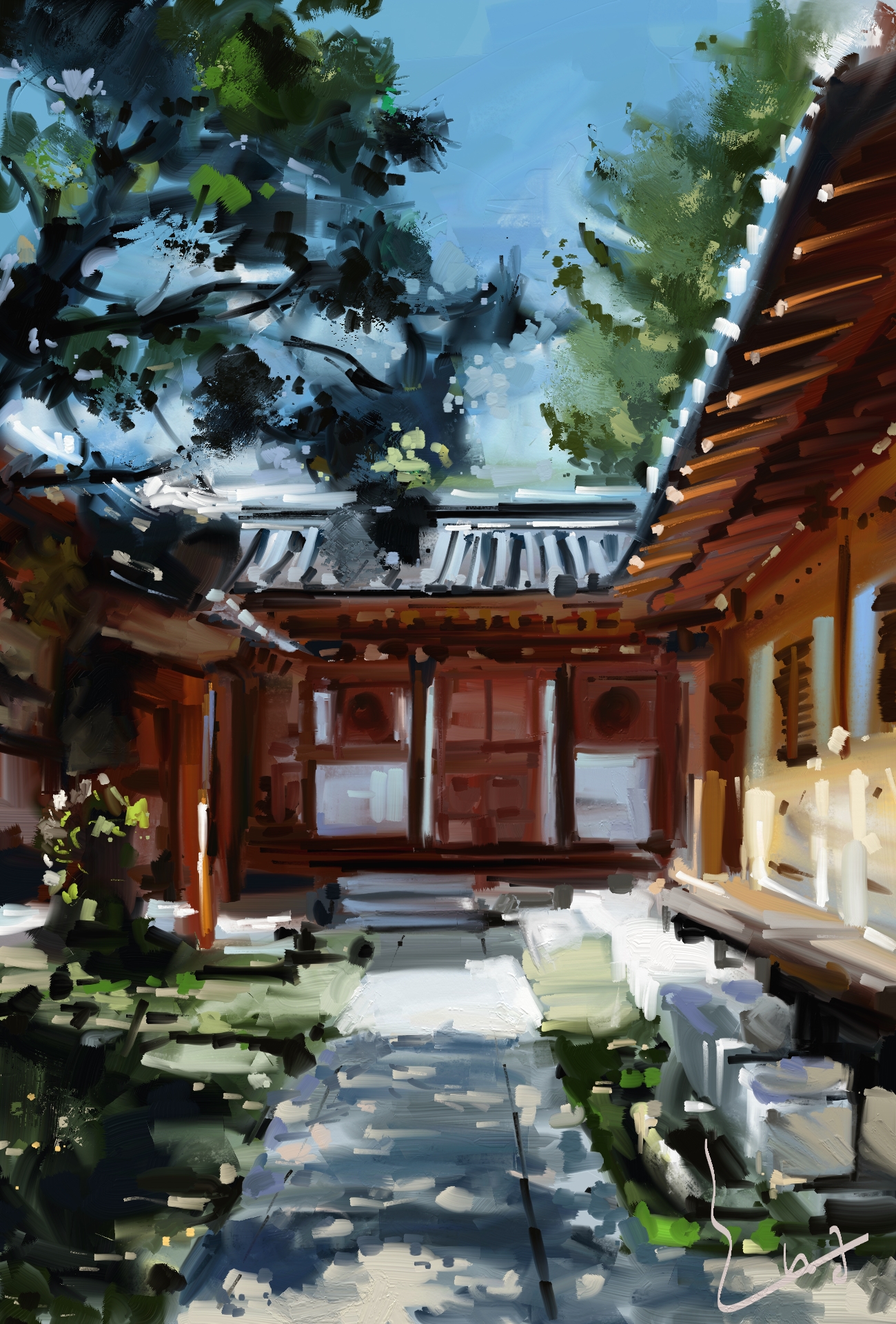 三时设计速涂（油画风格作品）-0