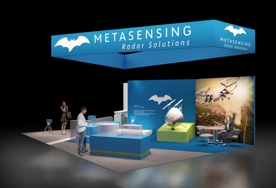 "Metasensing"雷达解决方案展台设计 | 简约实用,捕捉视线-2